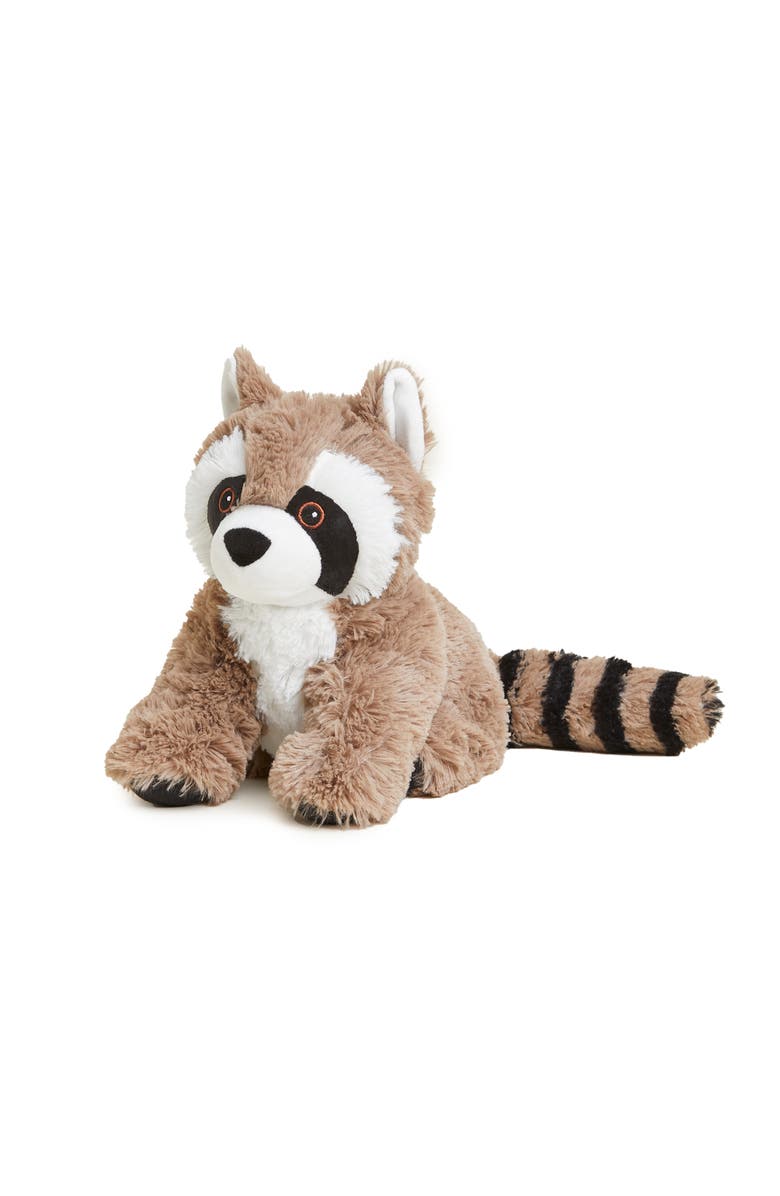 Warmies Raccoon Plush Toy, Main, color, Medium Brown