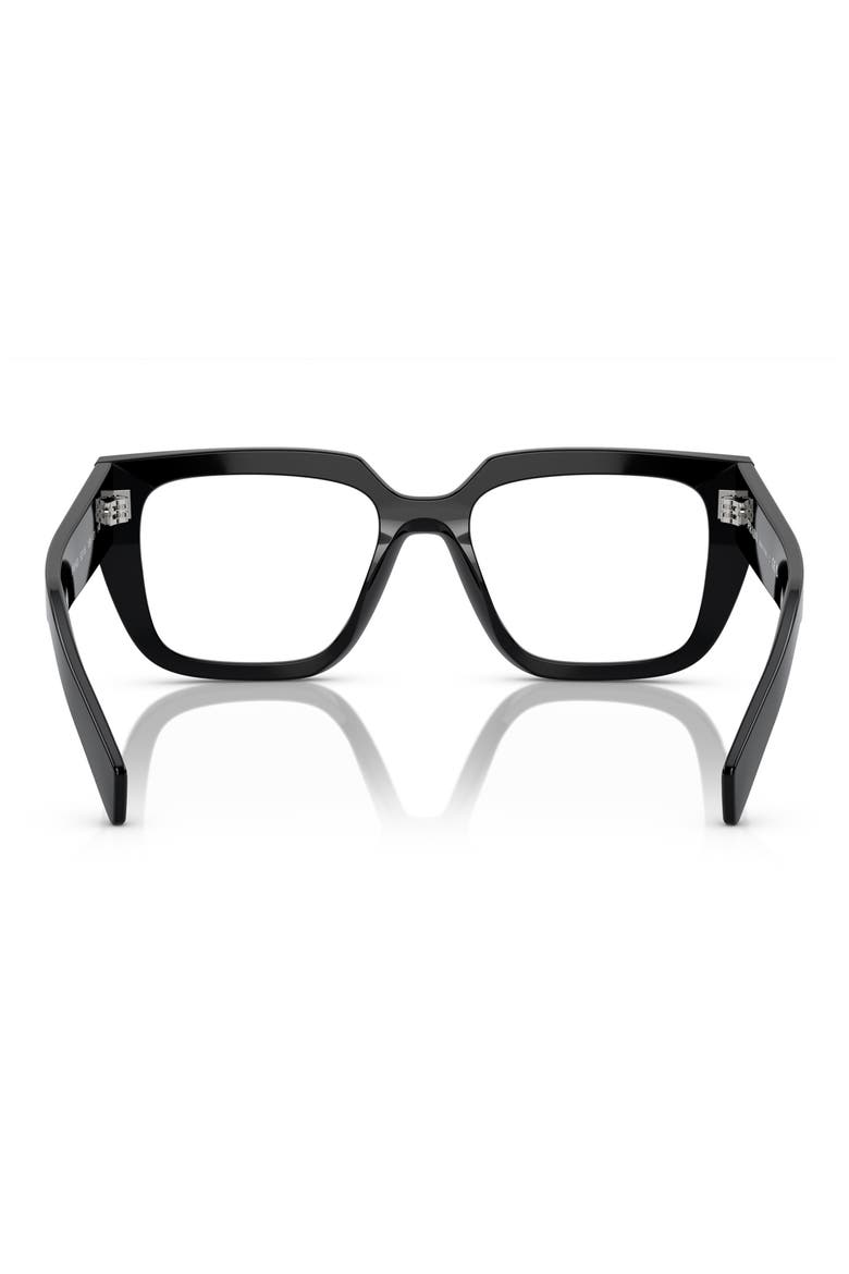 52mm Square Optical Glasses, Alternate, color, BLACK