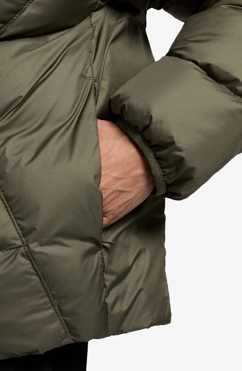 Jordan Brooklyn Water Repellent Puffer Jacket, Alternate, color, Medium Olive/ Black