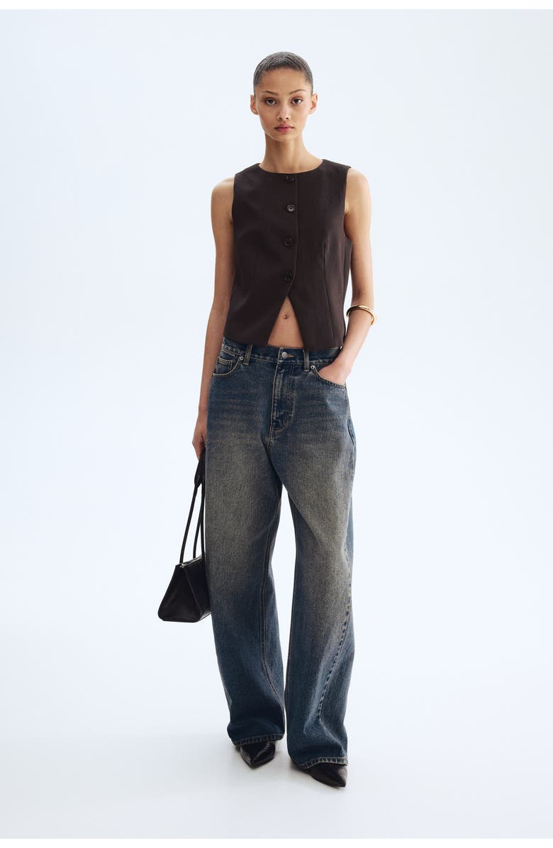 H&M Waistcoat, Alternate, color, Dark Brown