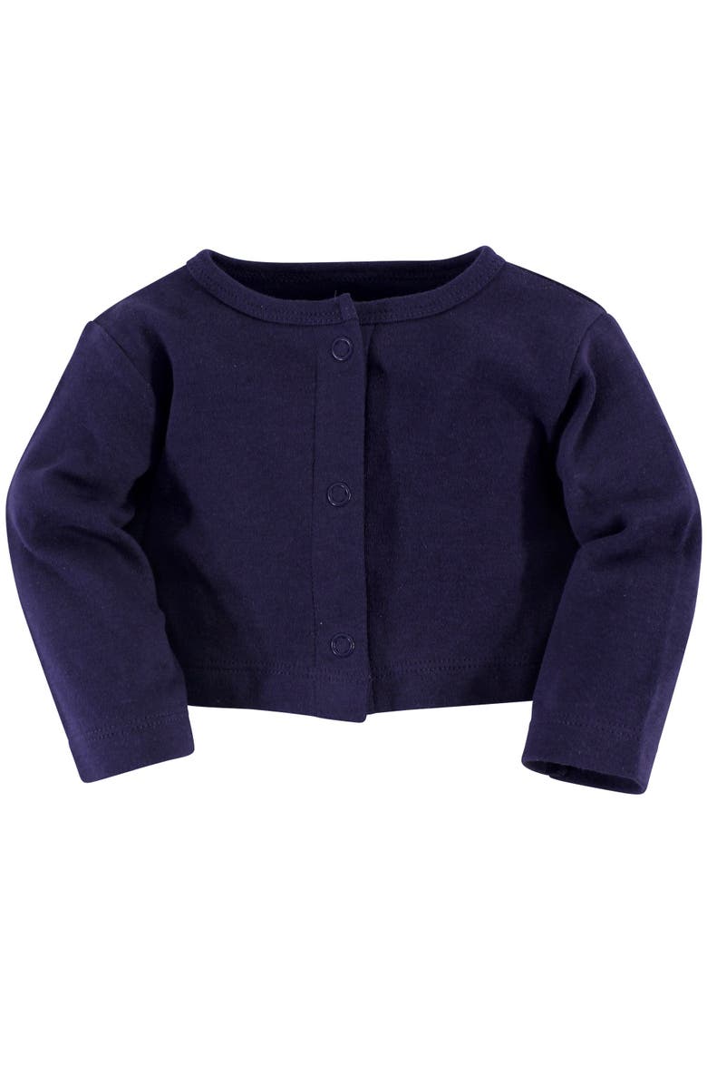 Touched by Nature Organic Cotton Dress and Cardigan, Alternate, color, Trellis