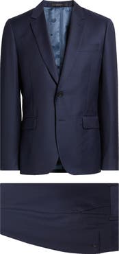 Paul Smith London ノーカラージャケット ウール ネイビー L Paul Smith London ノーカラージャケット ウール ネイビー L