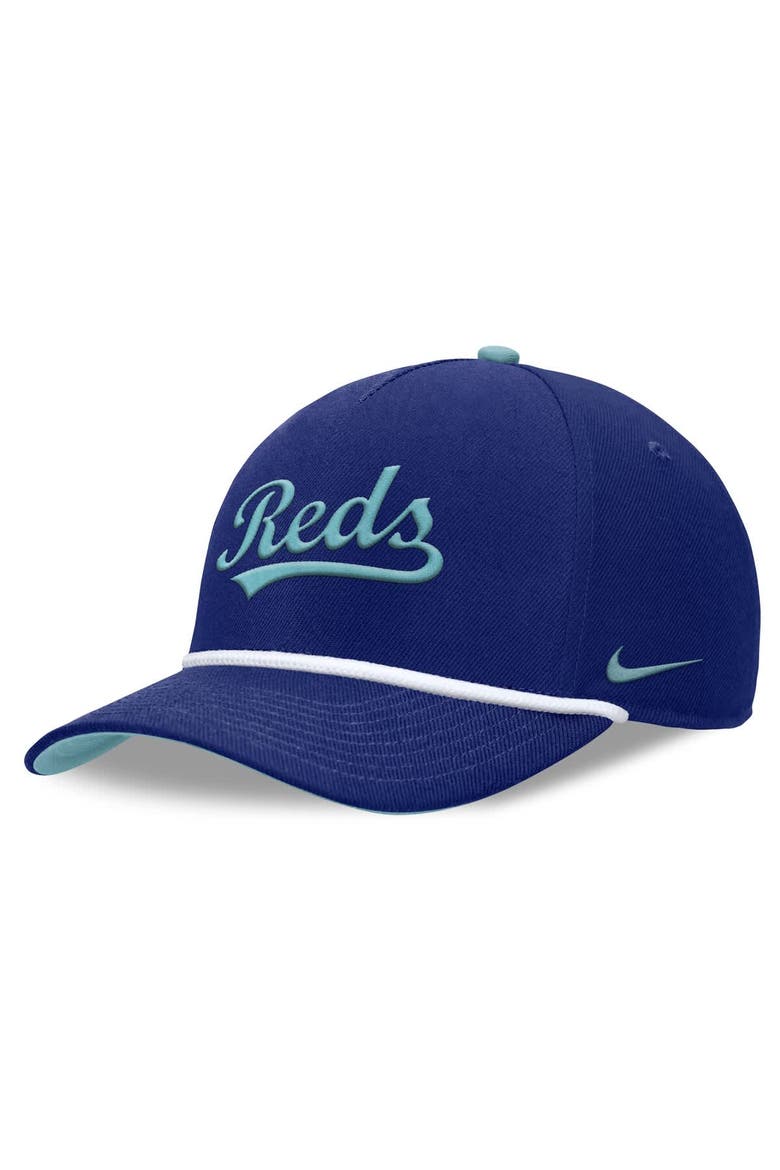 Men's Nike  Royal Cincinnati Reds Father's Day Rise Adjustable Hat, Alternate, color, Royal