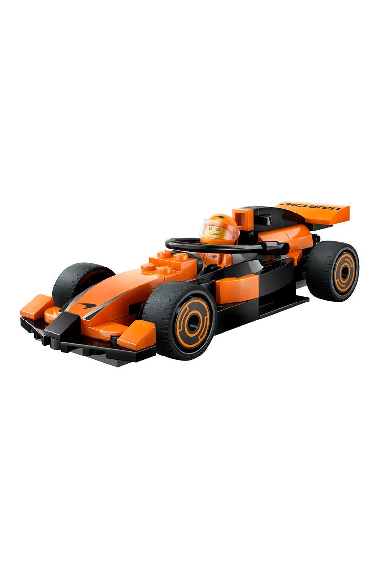 City F1 Driver with McLaren Race Car Building Set 60442, Alternate, color, MULTI