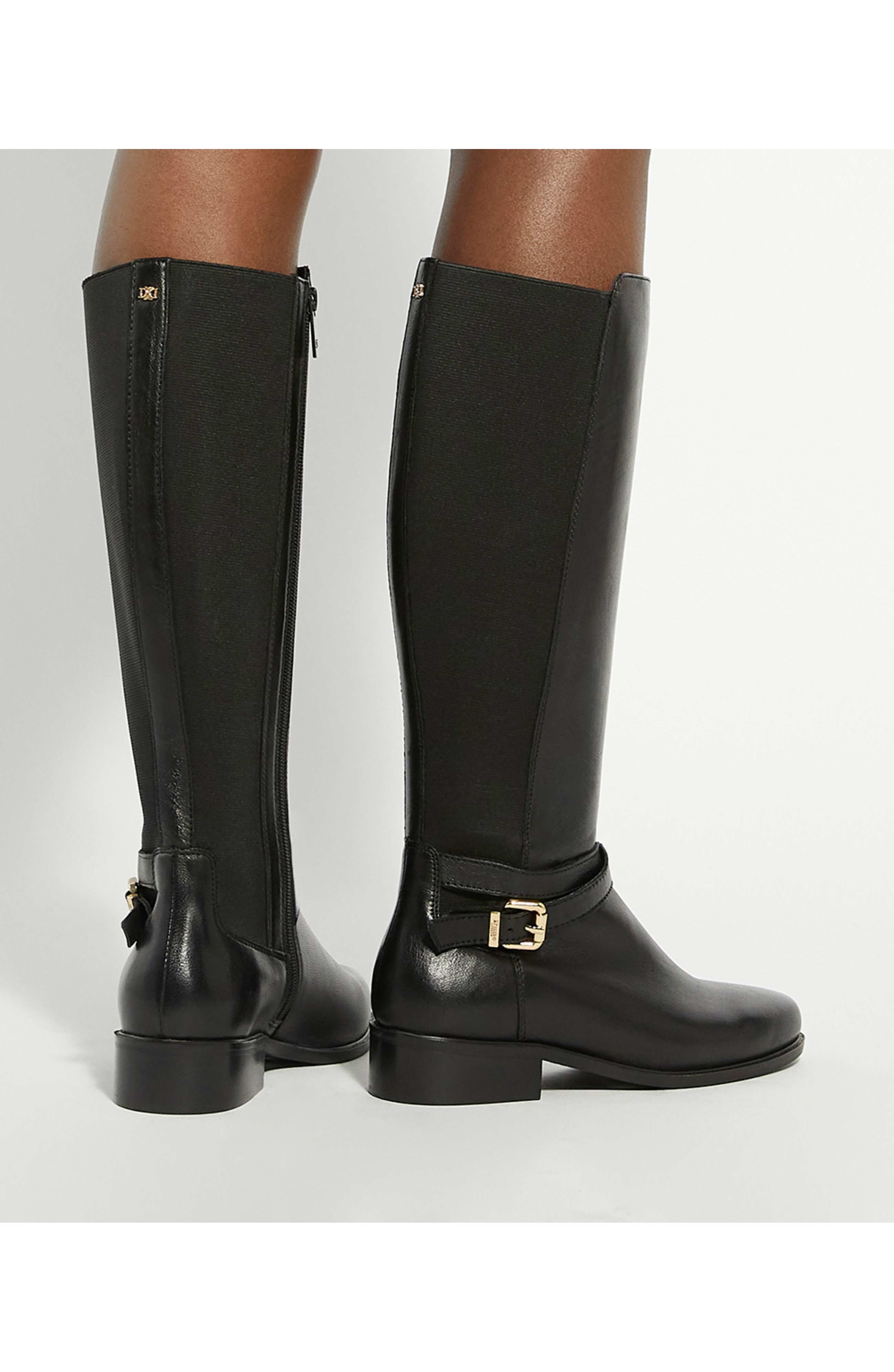 Dune London Teine Knee High Boot, Alternate, color, Black