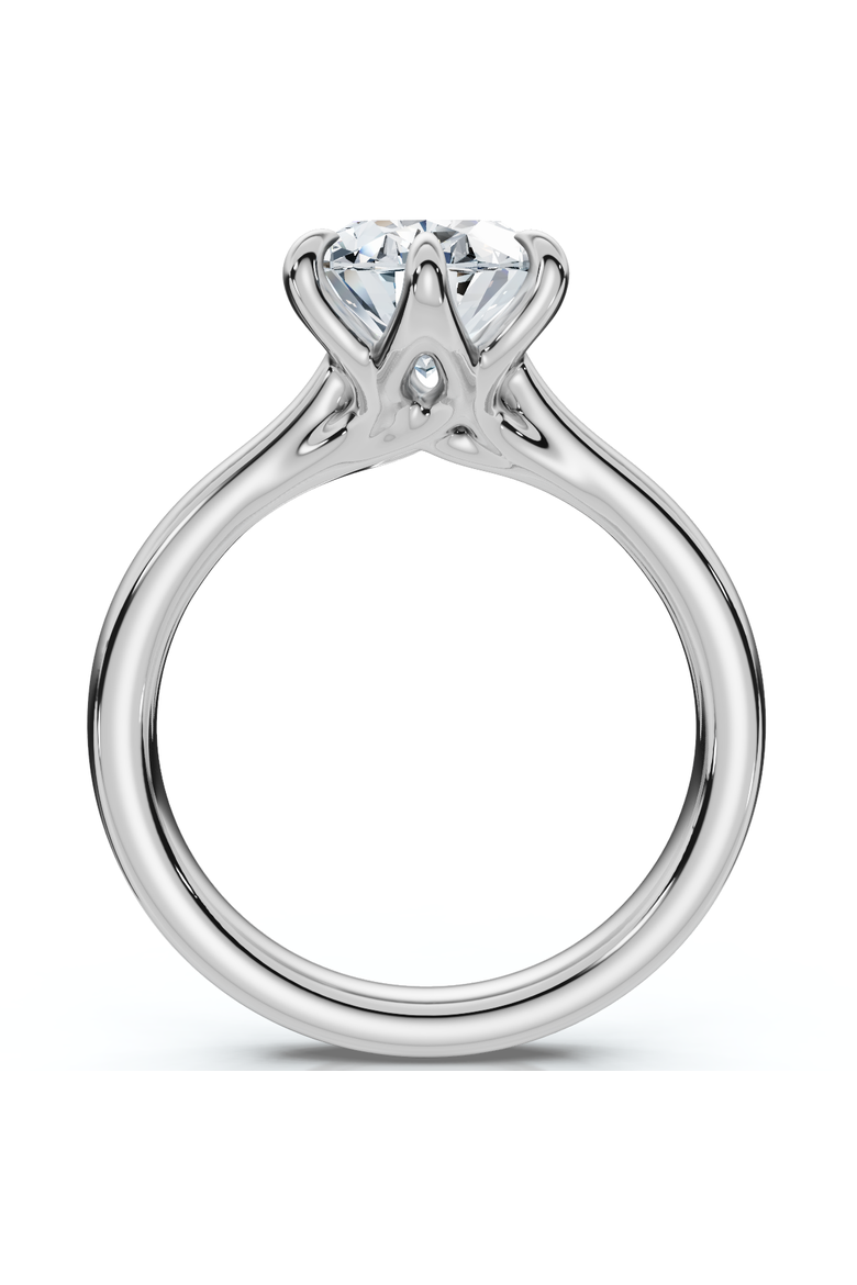Certified 1 1/2Ct Oval Diamond Solitaire Engagement Ring 14k Gold Lab Grown, Alternate, color, 14k White Gold