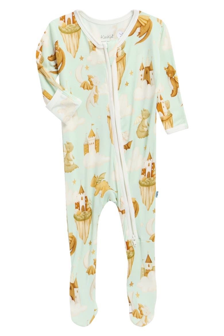 Print Zip Footie, Main, color, ALOE CASTLES AND CLOUDS