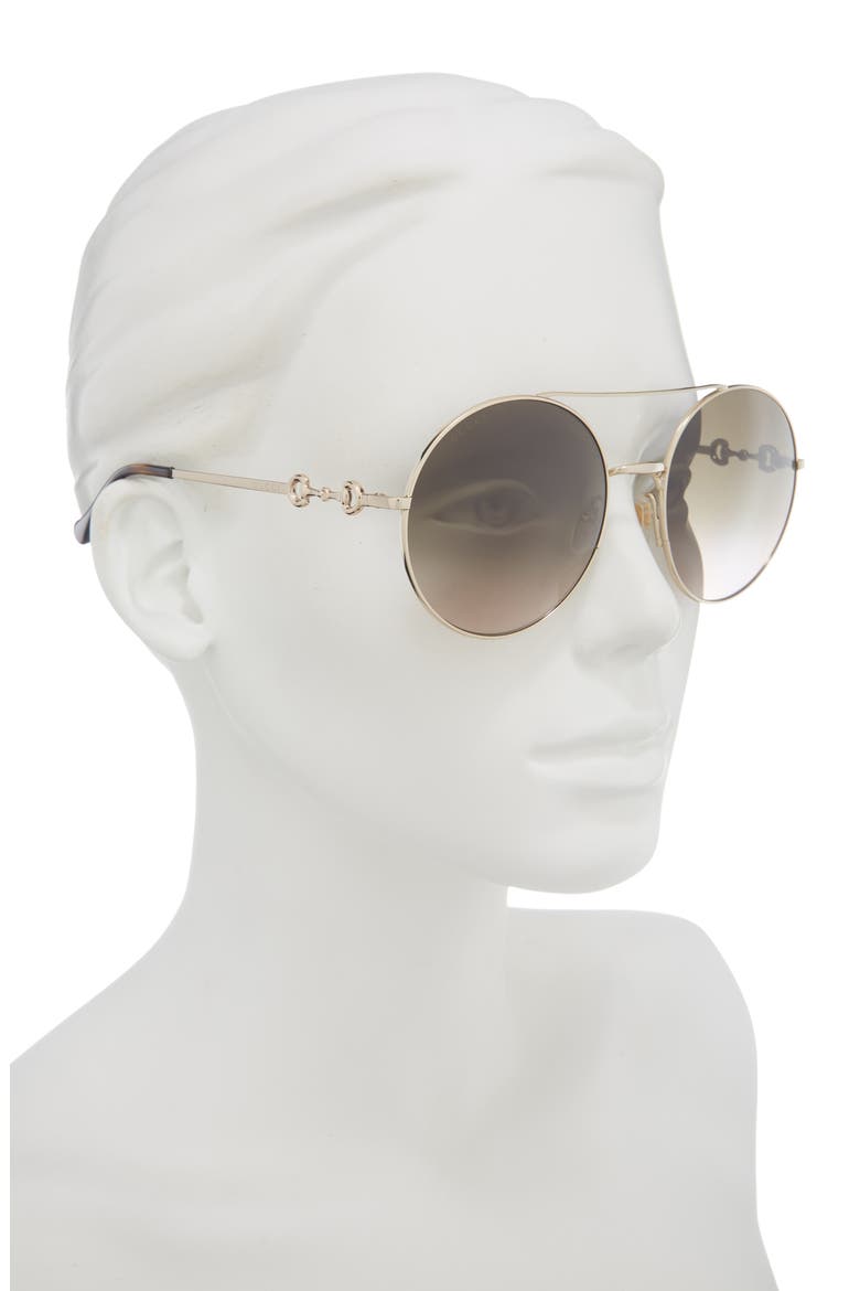 59mm Aviator Sunglasses, Alternate, color, GOLD GOLD BROWN