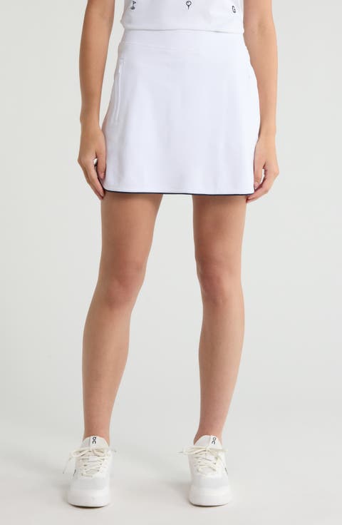 Mid Rise Tulip Hem Piqué Golf Skort
