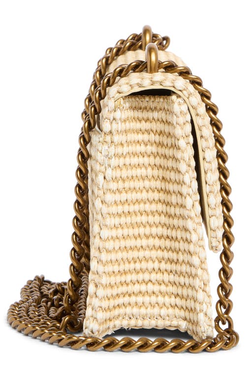 Kurt Geiger London Small Shoreditch Eagle Crossbody Bag In Dark Beige