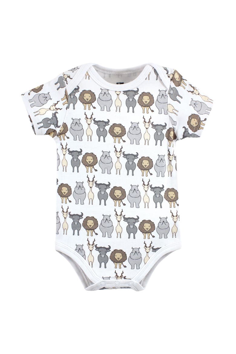 Cotton 3-Piece Bodysuit Bundle, Alternate, color, Safari Lion