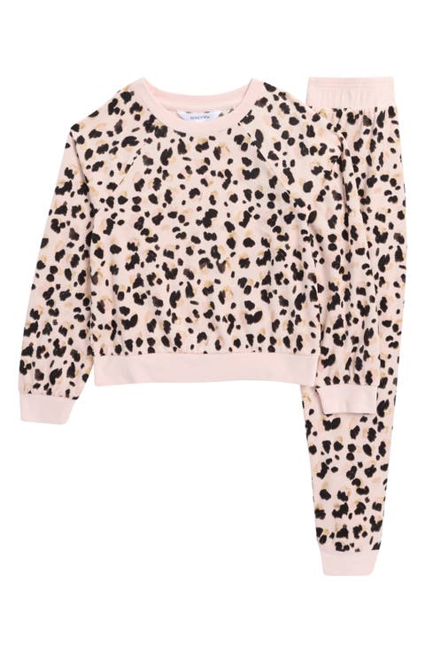 Kids' Snuggle Up Print Lounge Sweatshirt & Joggers Set (Big Kid)