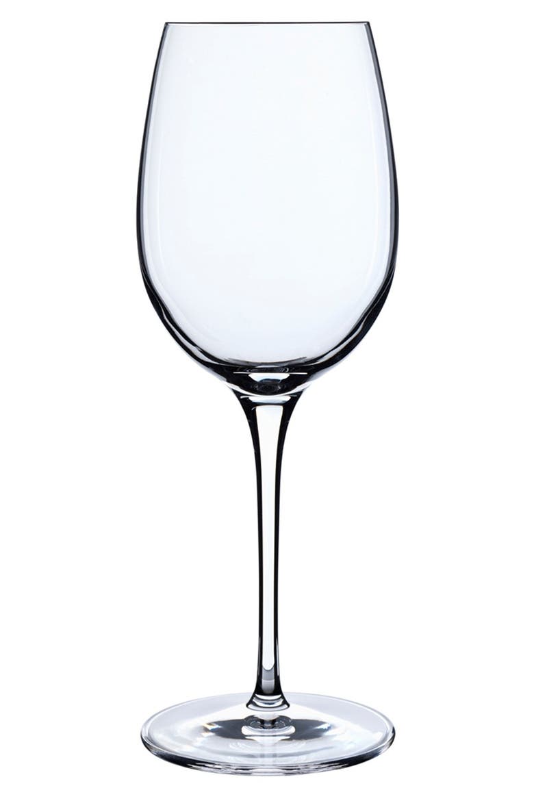 Crescendo 13 oz. White Wine Stems, Set of 4, Main, color, CLEAR