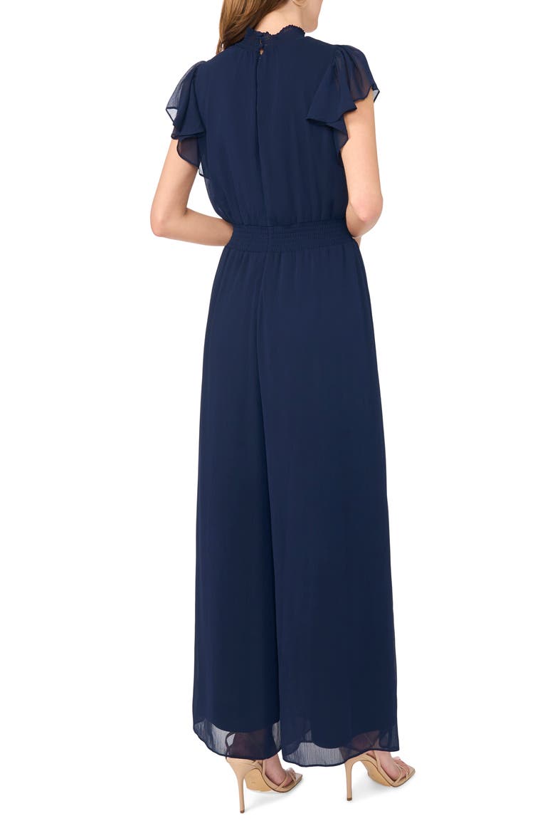 Smocked Waist Jumpsuit, Alternate, color, CLASSIC NAVY
