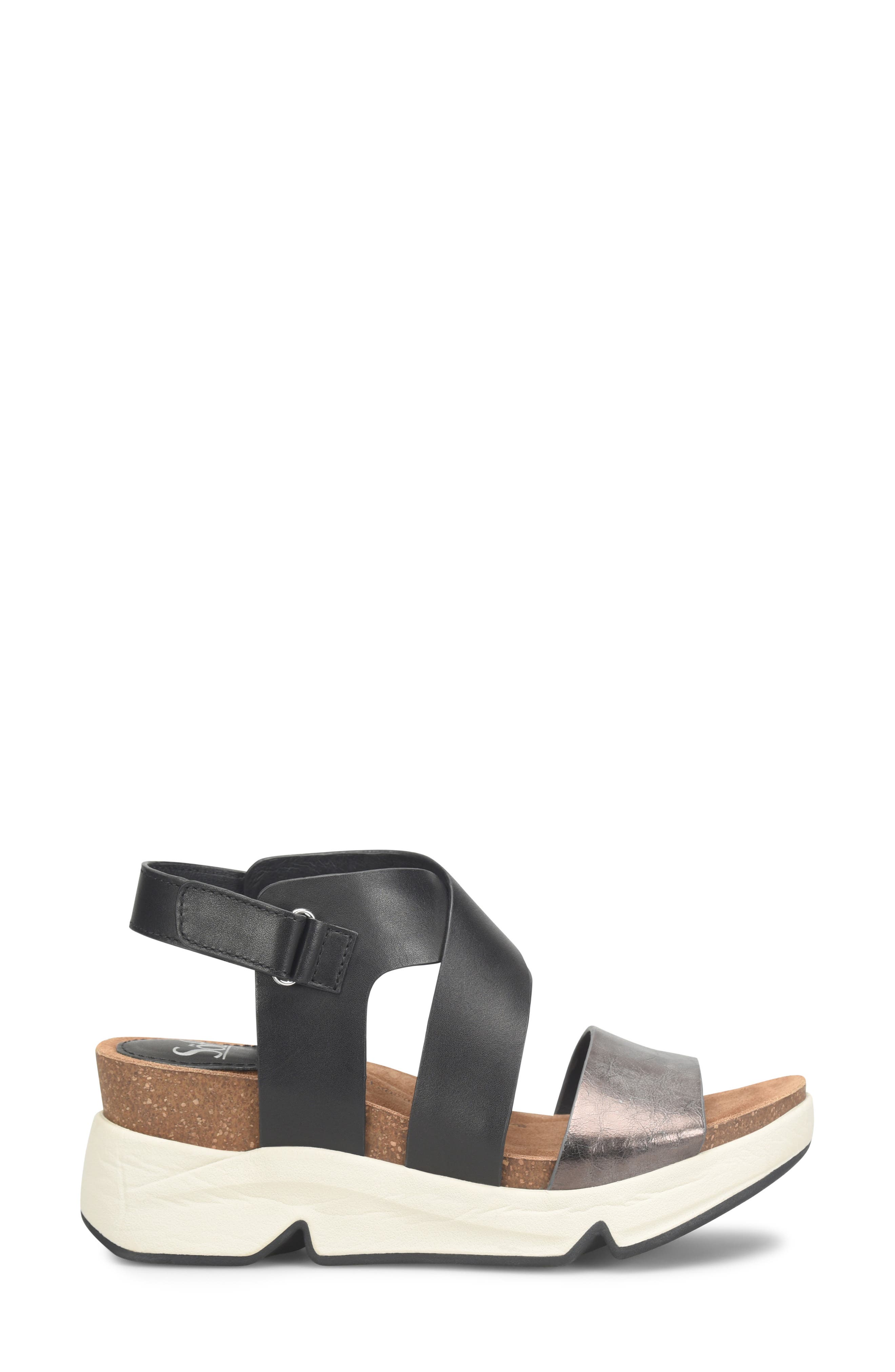 Söfft Charday Platform Sandal, Alternate, color, 