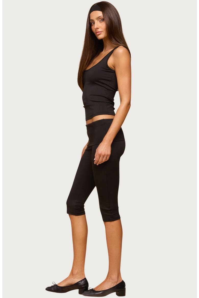 Kiarra Scoop Neck Tank, Alternate, color, BLACK