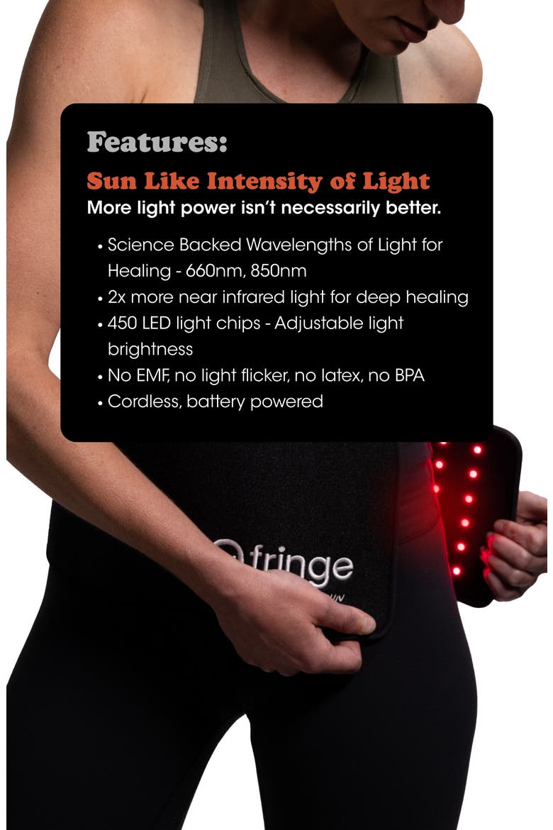 Wireless Red Light Therapy Extra Long Wrap, Alternate, color, BLACK