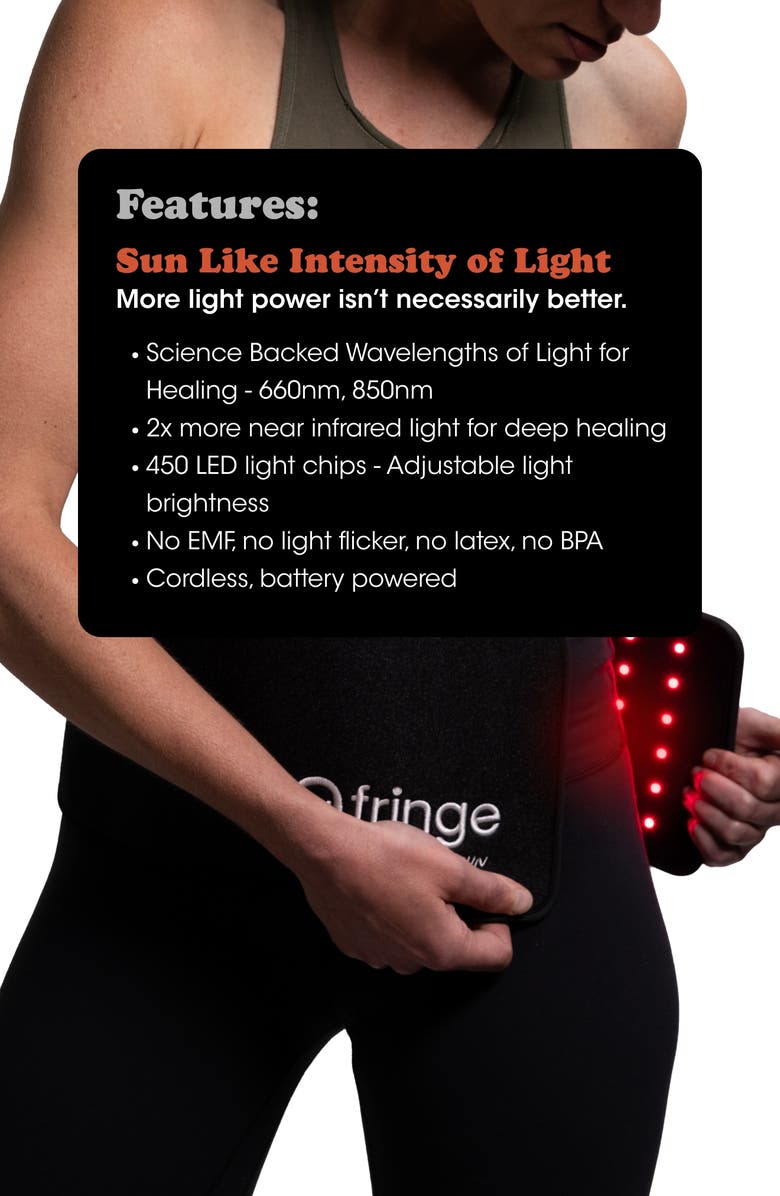 fringe Wireless Red Light Therapy Extra Long Wrap, Main, color,