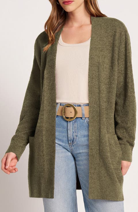 Claire Longline Open Front Cardigan