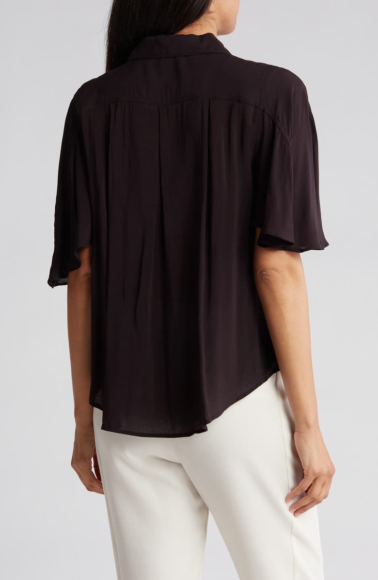 PHILOSOPHY BY RPUBLIC CLOTHING Flutter Sleeve Button-Up Shirt, Alternate, color, 