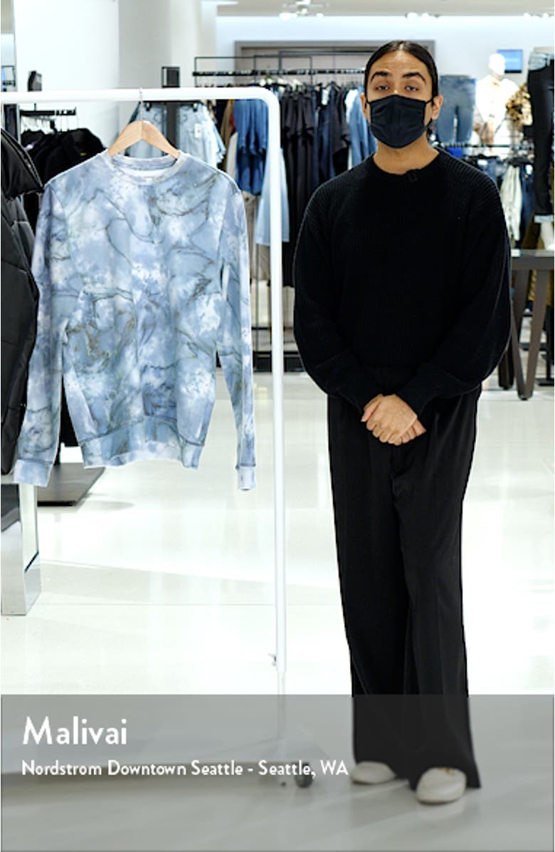 Granite Marble Crewneck Sweatshirt, sales video thumbnail