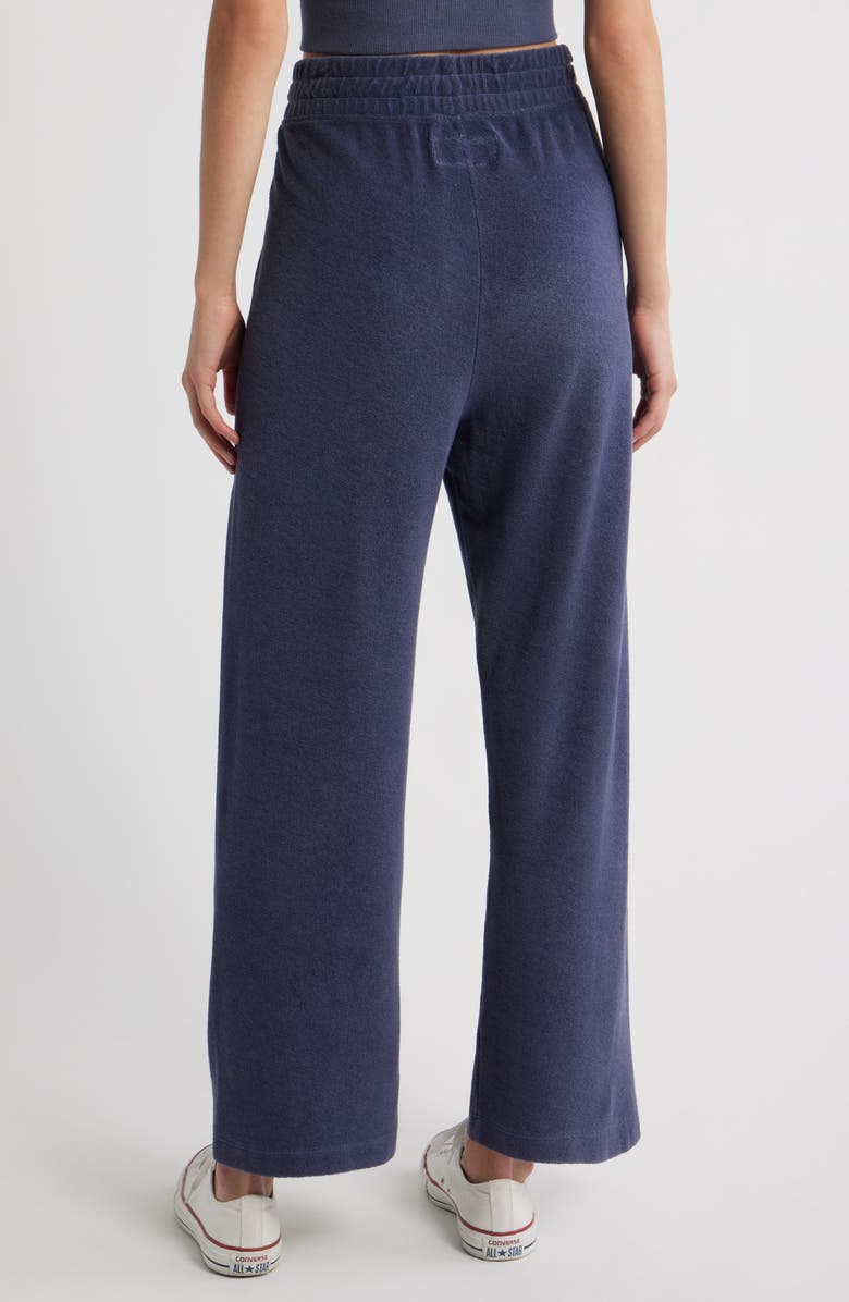 THE GREAT. Victory Micro Terry Wide Leg Sweatpants, Alternate, color,