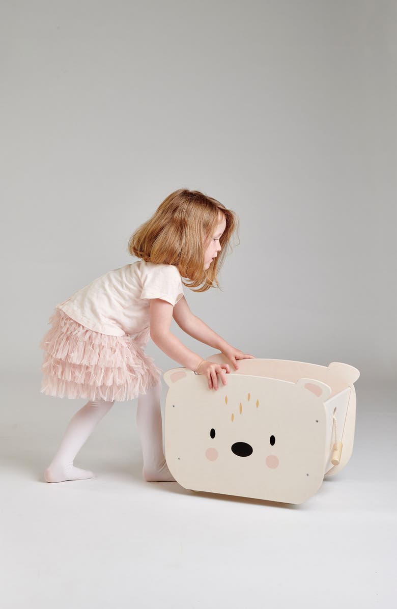 Tender Leaf Toys Pull Along Bear Cart, Alternate, color, Multi