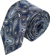 Trafalgar Wharton Wavy Paisley Silk Novelty Necktie