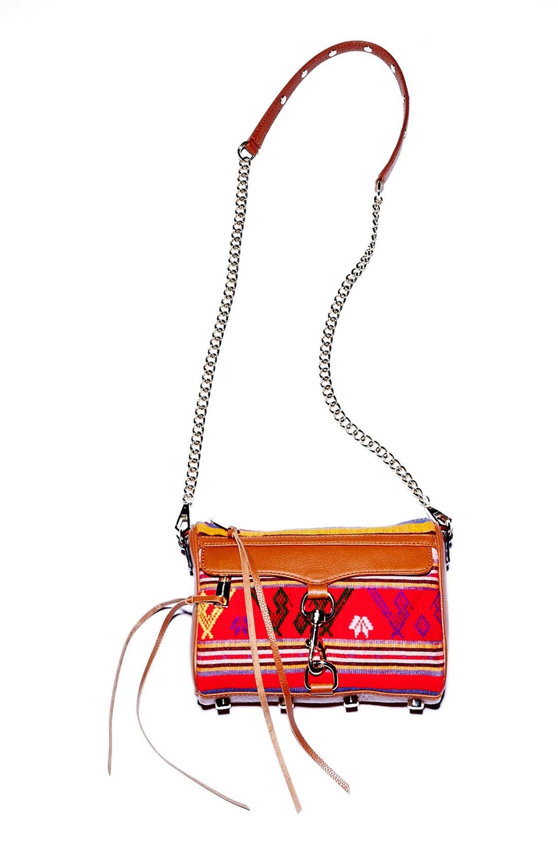 Piece & Co. and Rebecca Minkoff 'Mini MAC' Convertible Crossbody Bag, Alternate, color, ORANGE MULTI