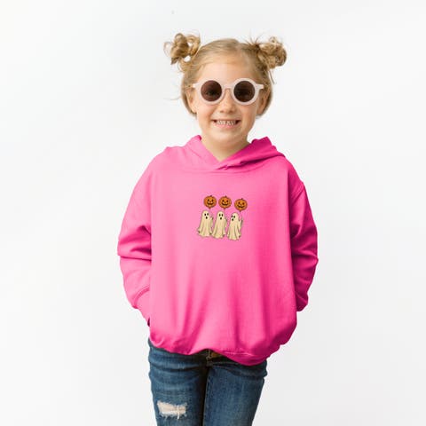 Ghosts With Pumpkins Toddler Hoodie