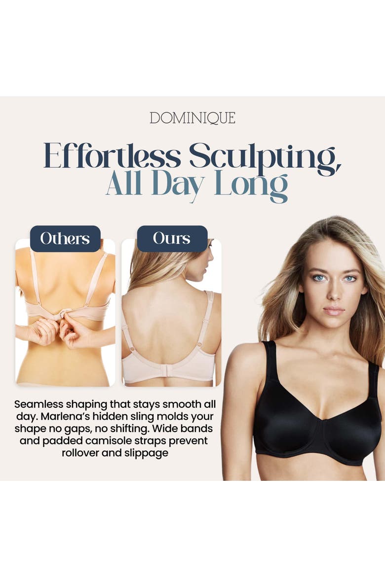 Marlena Seamless Shaping Bra, Alternate, color, Black