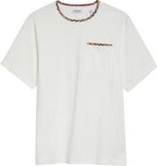 Burberry Ryan Check Trim Pocket T-Shirt