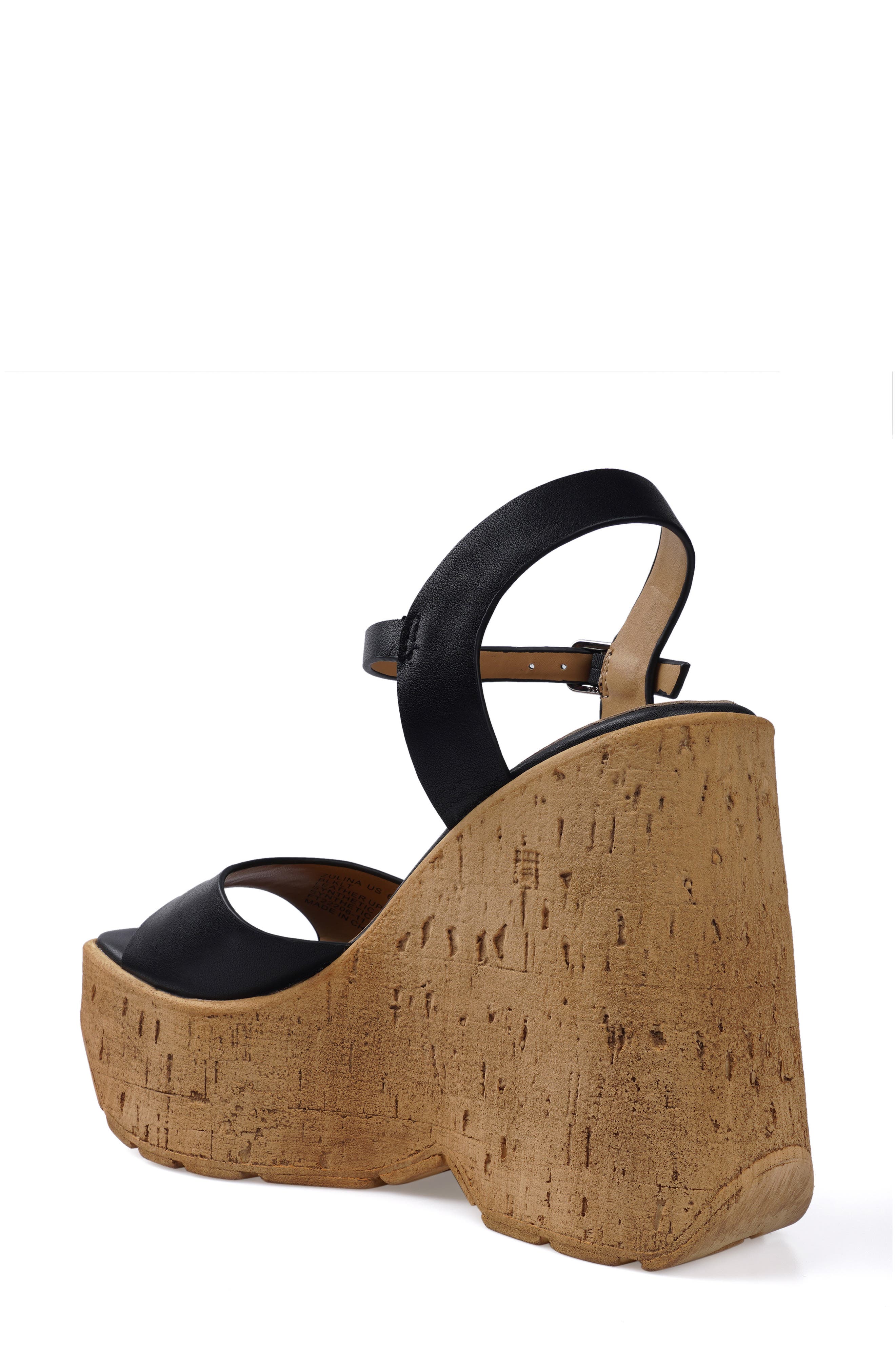 Candie
s Zulina Water Resistant Wedge Platform Sandal, Alternate, color, 