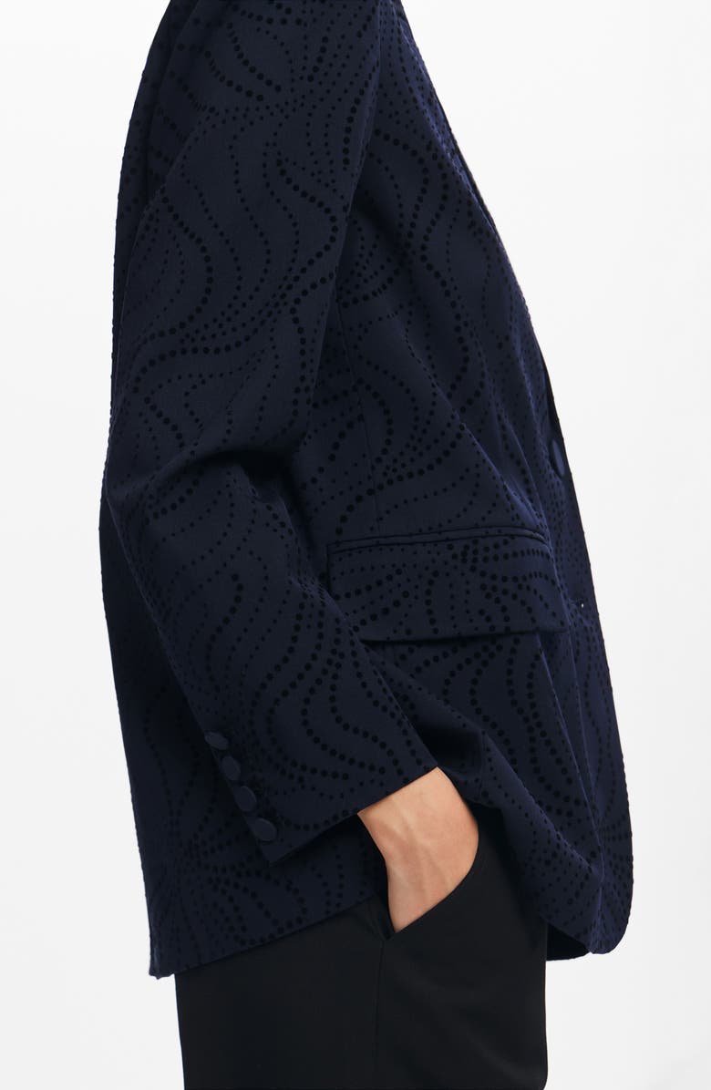 Desigual Hamburgo Floral Eyelet Blazer, Alternate, color, 