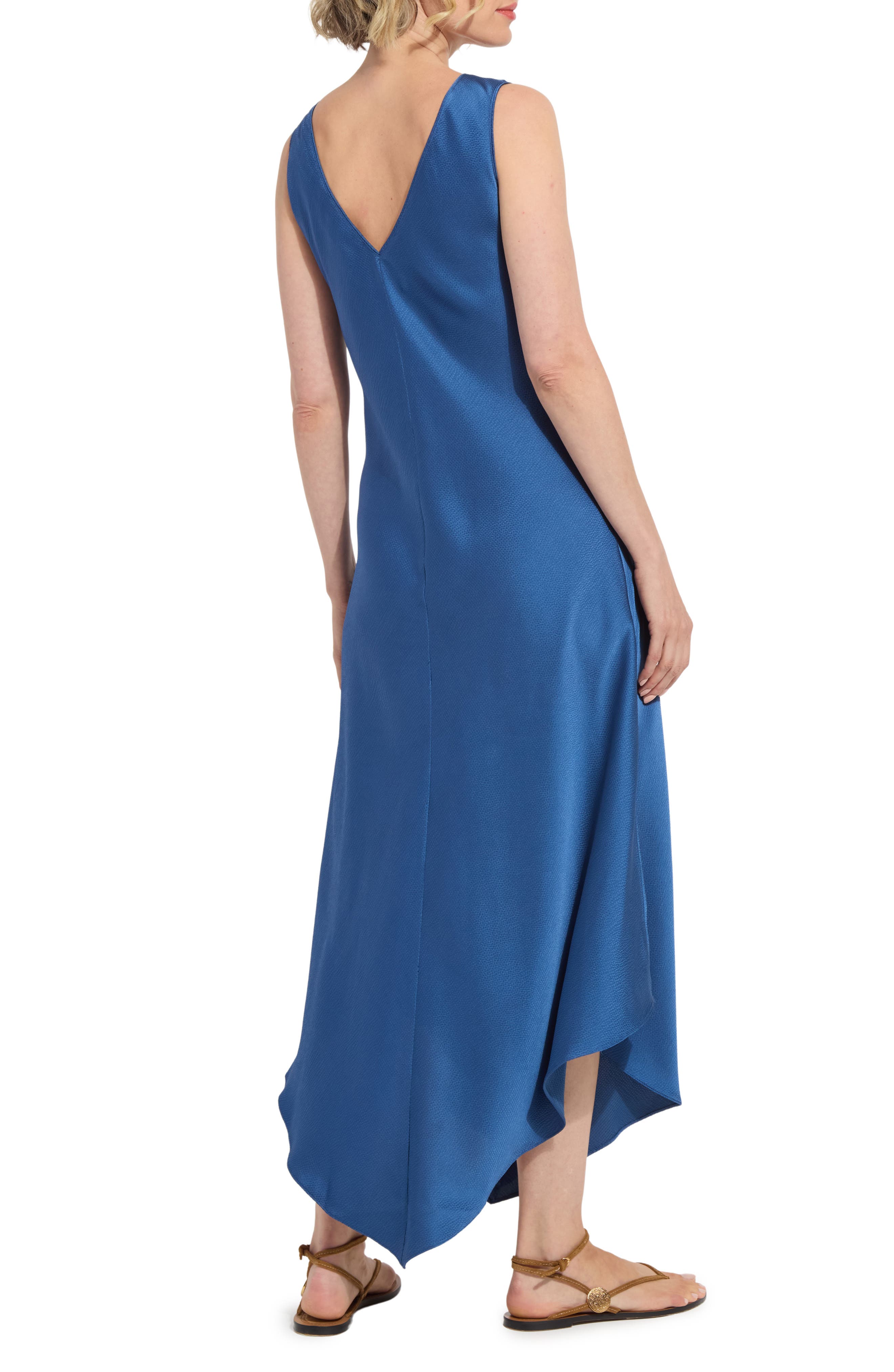 Sakura Satin Handkerchief Maxi Dress - image 2