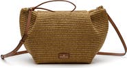 LA PORTEGNA Marta Jute Clutch Bag With Shoulder Strap