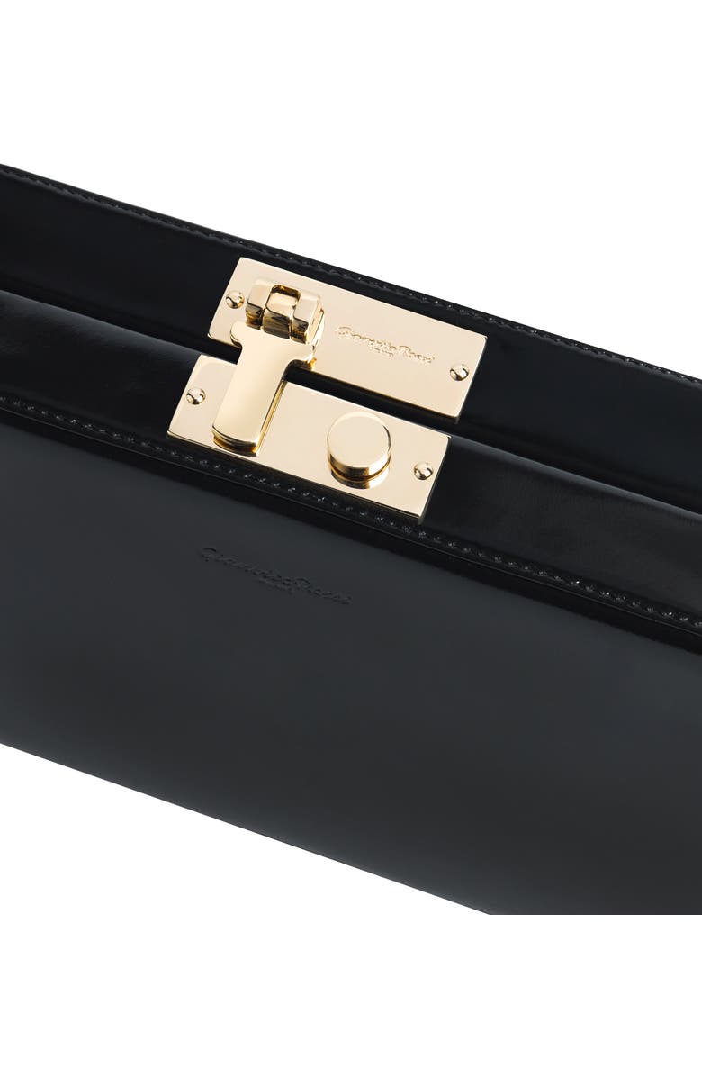Gianvito Rossi Valì Clutch, Alternate, color, Black