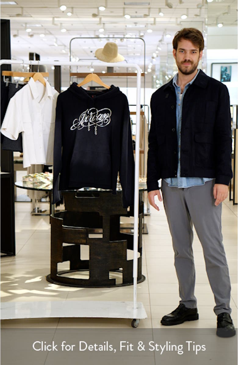 Flight Fleece Rhinestone Logo Hoodie, sales video thumbnail