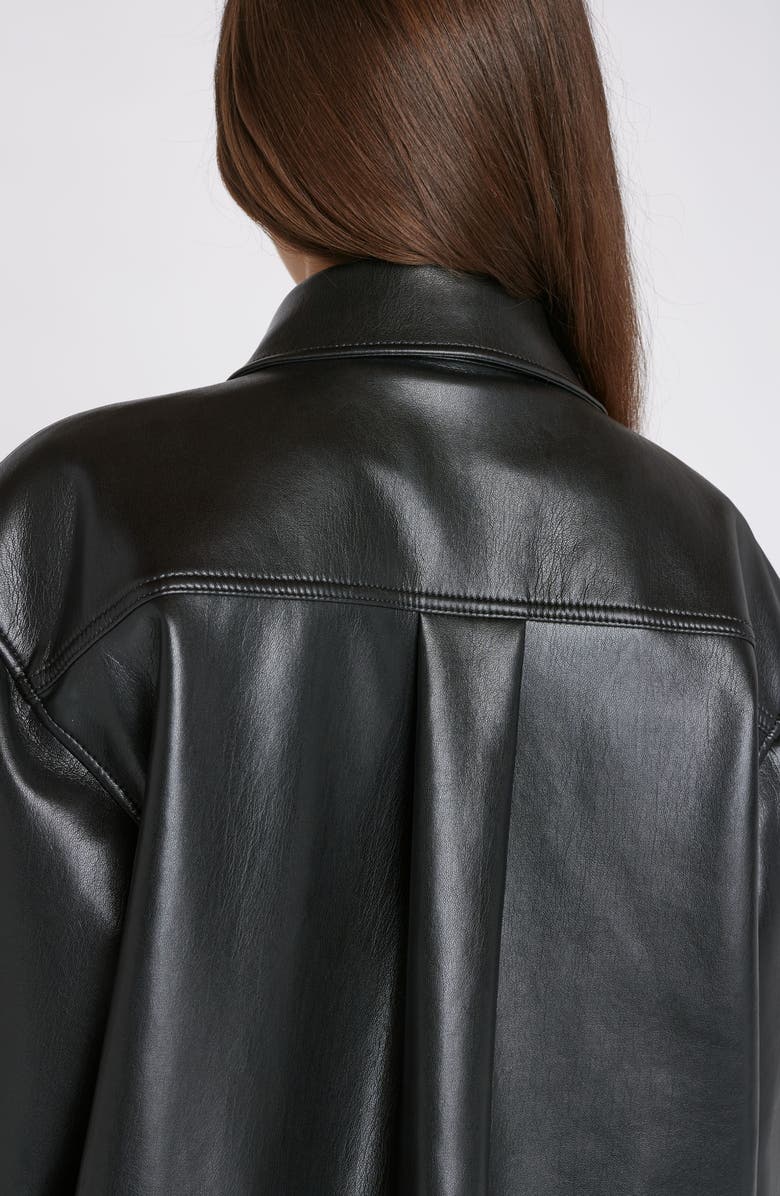 FRAME Reycled Leather Shirt Jacket, Alternate, color, 