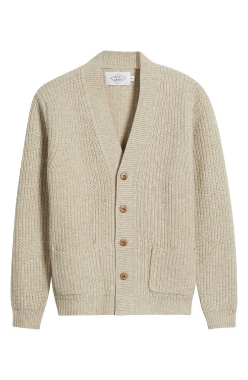 Alex Crane  Vale Merino Wool V-neck Cardigan In Neutral