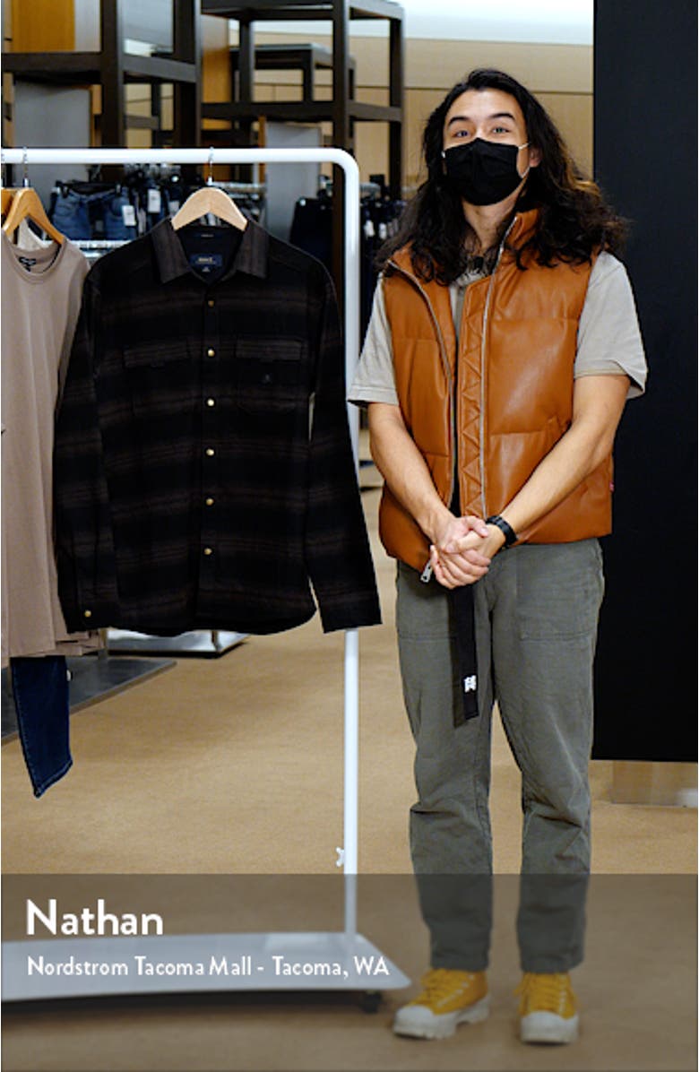 Diablo Classic Fit Stripe Water Repellent Snap-Up Shirt Jacket, sales video thumbnail