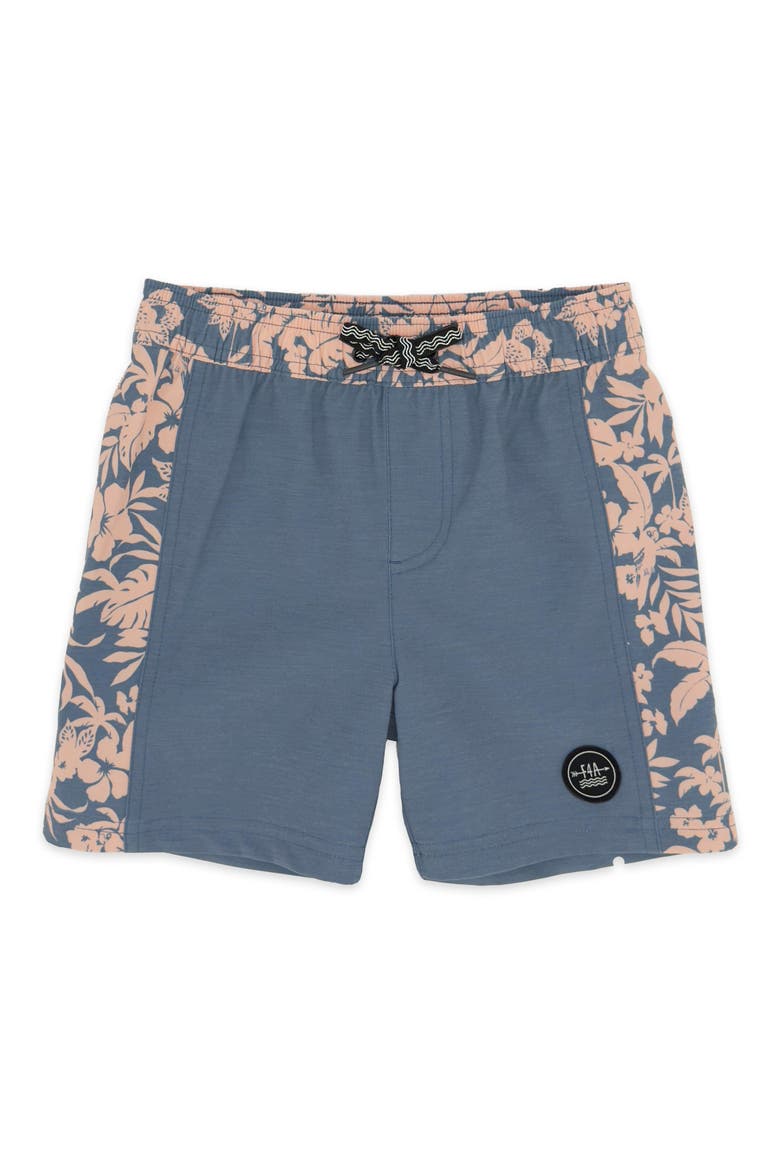 Kids' Classic Floral Board Shorts, Main, color, NAVY