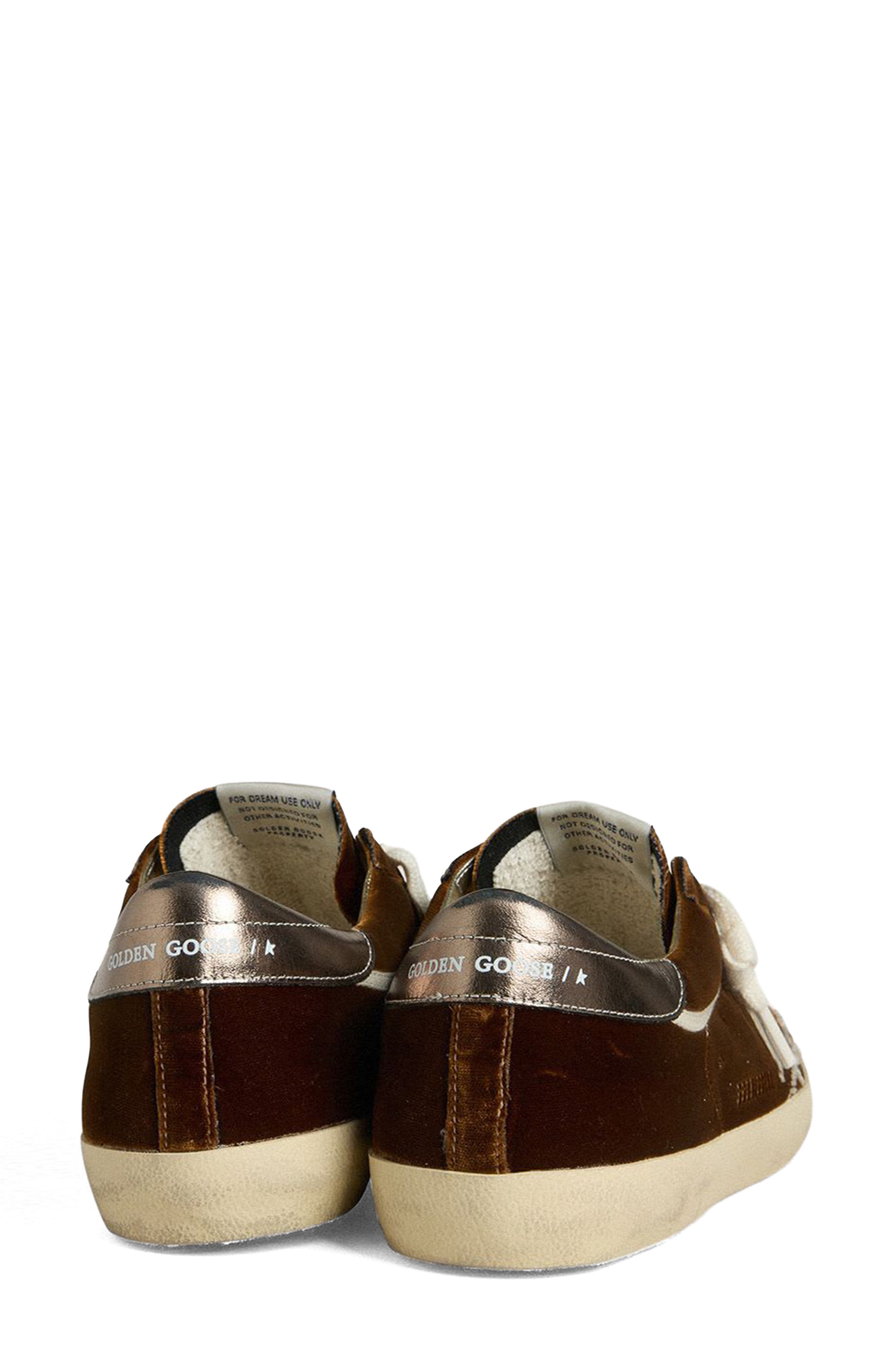 Golden Goose Super-Star Low Top Sneaker, Alternate, color, Cognac/ Platinum/ Gun Metal