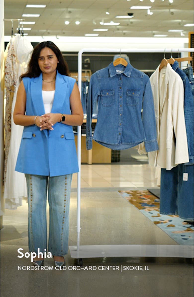 Western Denim Snap-Up Shirt, sales video thumbnail