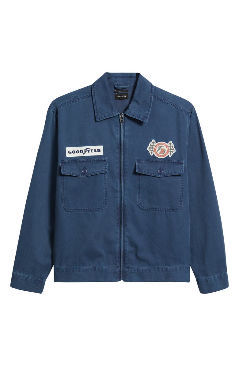 Brixton x Goodyear Patch Jacket, Alternate, color,