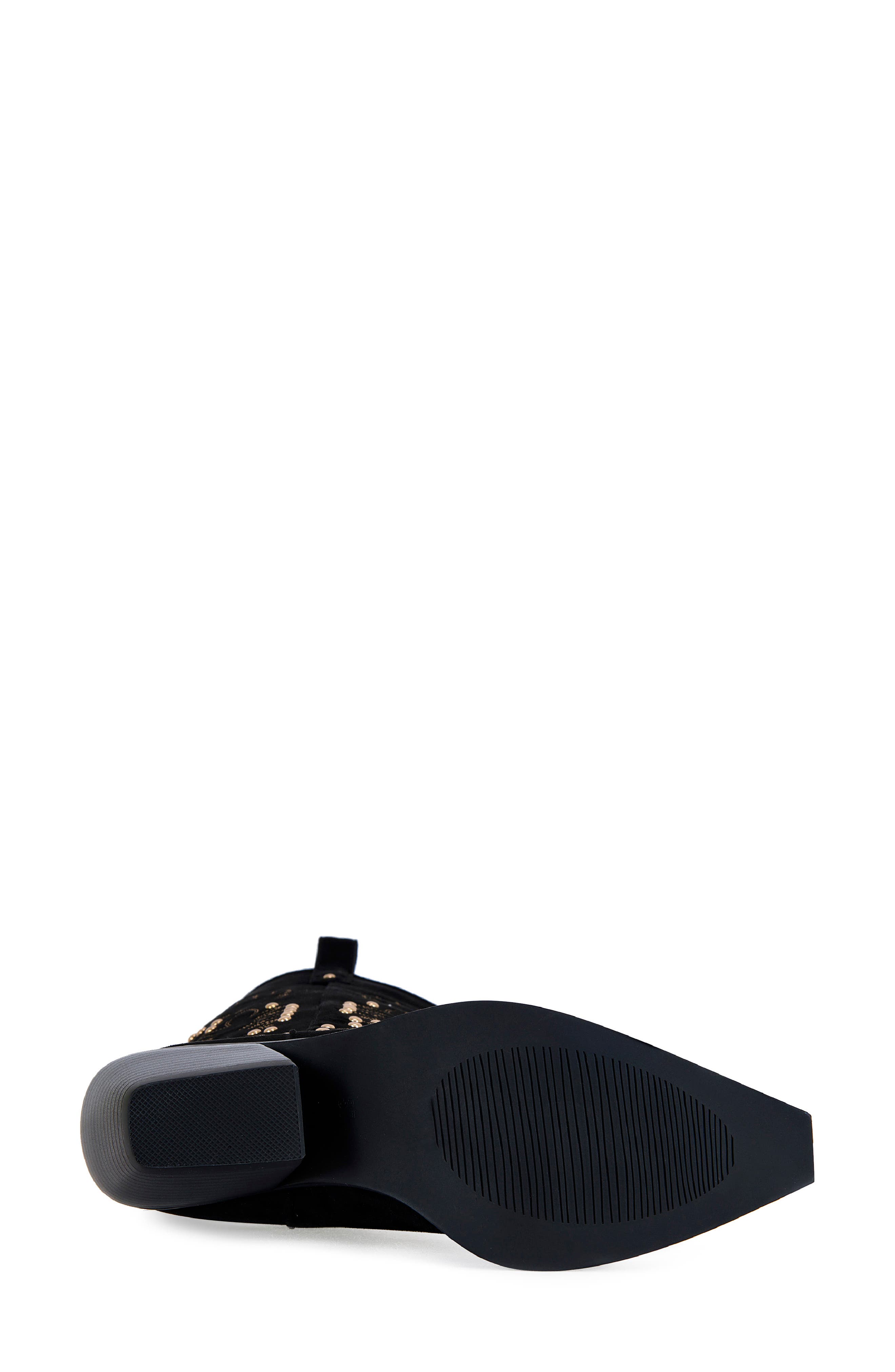 AZALEA WANG Beckett Western Boot, Alternate, color, Black