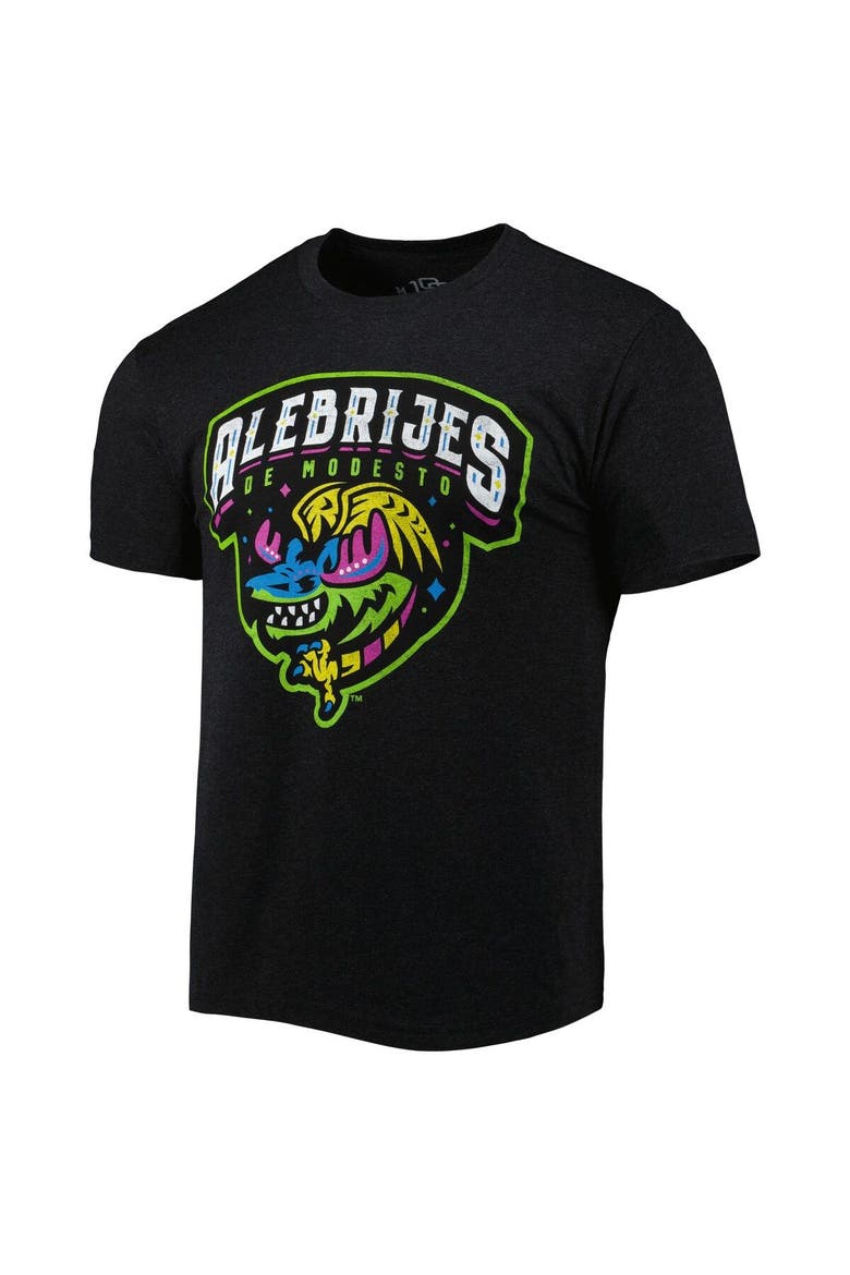 Men's Black Alebrijes de Modesto Copa de la Diversion Home Tri-Blend T-Shirt, Alternate, color, Black