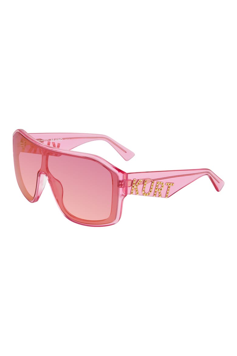 Mask Sunglasses, Alternate, color, CRYSTAL PINK/ PINK