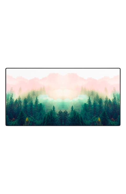 Mountain Landscape Painting 01 Desk Mat
