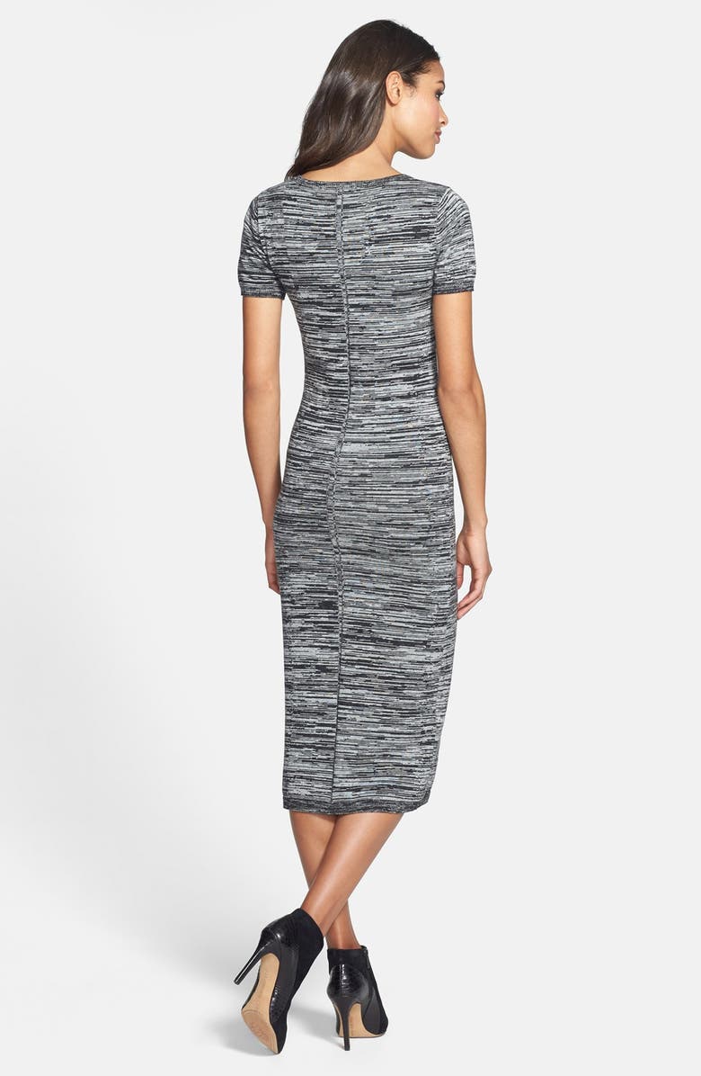 French Connection Space Dye Midi Sweater Dress, Alternate, color, 